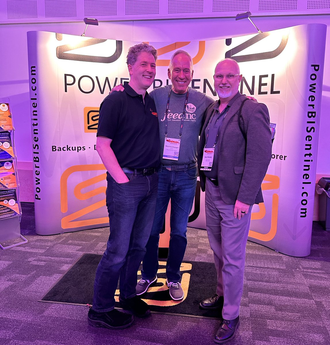 FraggleWorks's tweet image. The @sqlbits dungeon masters! @simon_sabin @nicharsh @BuckWoodyMSFT #sqlbits #sqlbits2023