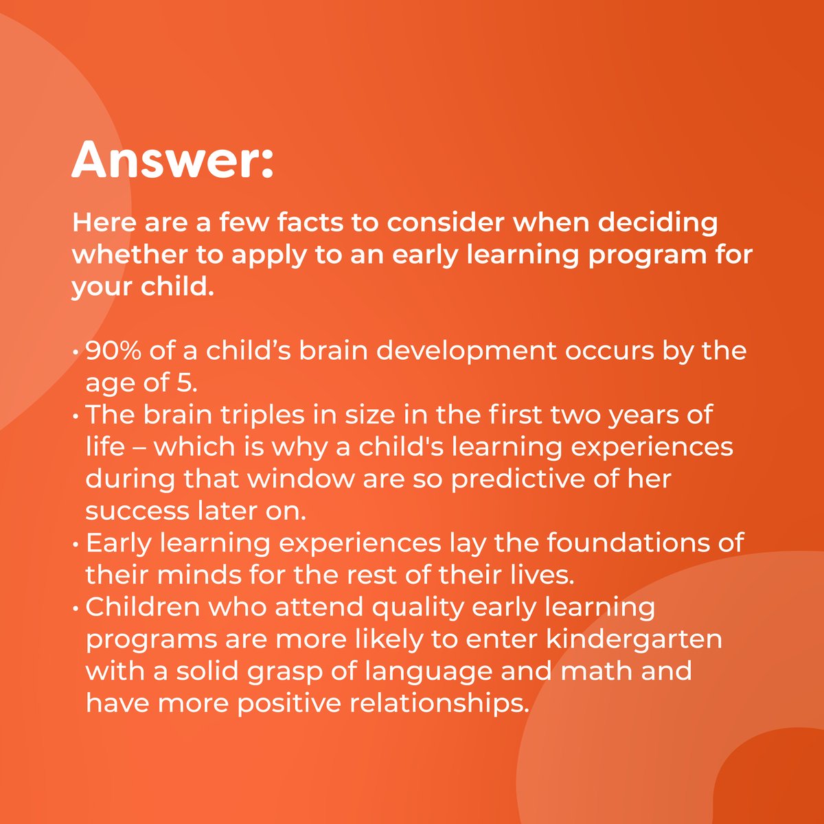 ChicagoLearning's tweet image. Enrolling your child in early learning has more benefits than you may be aware of!
.
.
#ChicagoEarlyLearning #earlychildhoodeducation #playideas #earlylearningtips #earlylearningtools #preschool #chicagopublicschools
