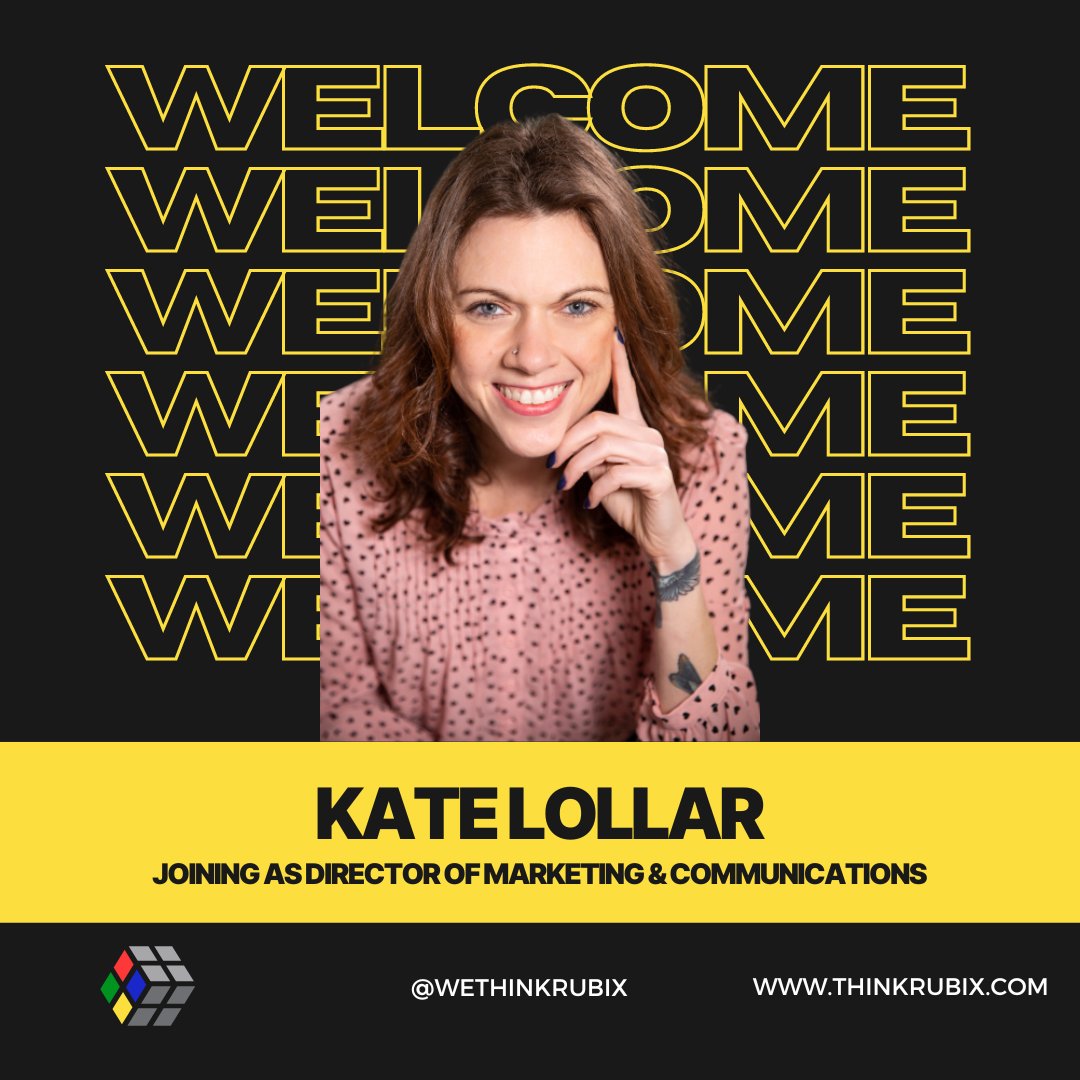 WeAreThinkRubix's tweet photo. A warm welcome to Kate Lollar, TR &amp; Co.'s new Director of Marketing and Communications! Kate is a strategic storyteller who leverages more than 15 years of entertainment PR experience to help clients do more good. https://t.co/FlhrzZWqG0