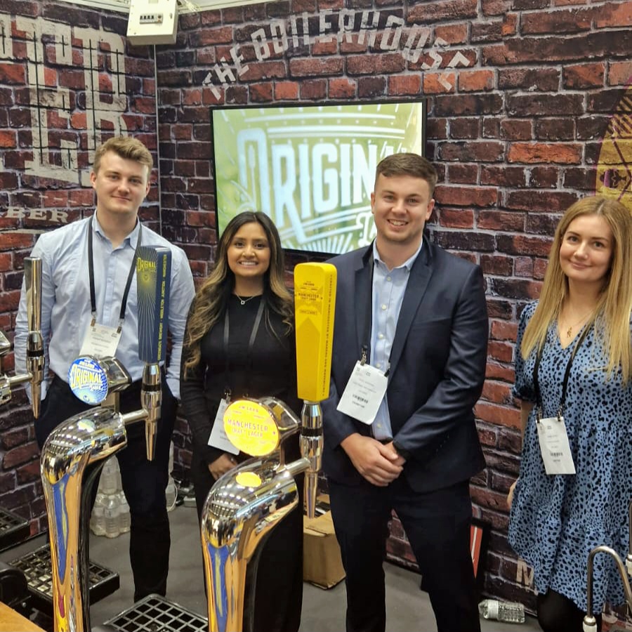 Have you been to see us at Northern Restaurant &amp; Bar Show yet? We're over at Stand E32, right beside Grape &amp; Grain - see you soon. 👍🍻 @NRBManchester #NRB23