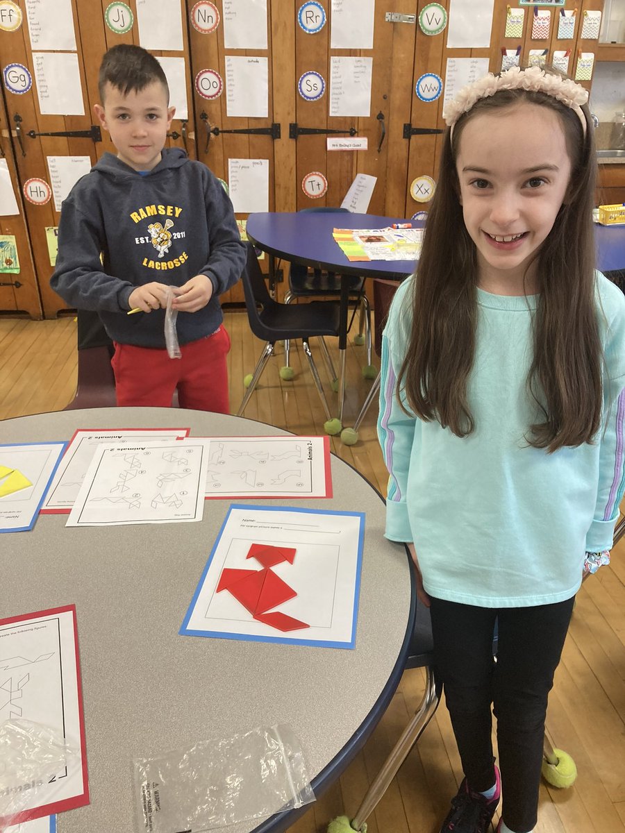 MrsBernalGrade2's tweet photo. Math Day was a success! We traveled to different classrooms to learn about tangrams, roman numerals, place value, and sudoku. We also enjoyed a very fun assembly from the Arithmetickles! #WeAreTisdale https://t.co/aU6wuaPhA5