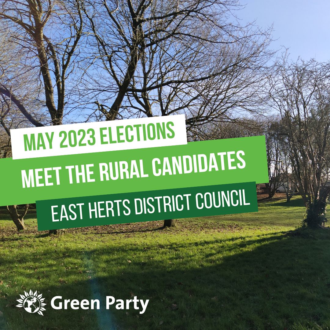 EastHertsGreen's tweet photo. Meet your local #GreenParty candidates who will be standing in the upcoming May 4th 2023 elections to represent a number of rural wards at East Herts District Council!

John Dunlop, Tim Hoskins and Felix Rennie.

#Hunsdon #HertfordHeath #LittleHadham #EastHertfordshire #VoteGreen https://t.co/R4yABrI22M
