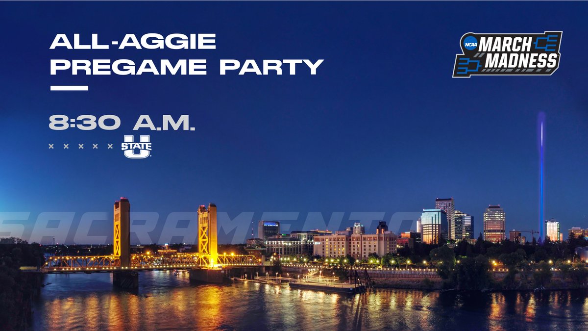 UtahStateAlumni's tweet photo. 💃Aggies we're going dancing! 

 We’re hosting the All-Aggie Pregame Party at the Darling Aviary, just outside the Golden One Arena. Your $10 ticket will cover a light breaky, coffee, soft drinks, and Aggie swag!

📍 Darling Aviary
⏱ 8:30 am - 10:30 am
🎟 https://t.co/DAMFjgNzvU https://t.co/Tu2d581gw9