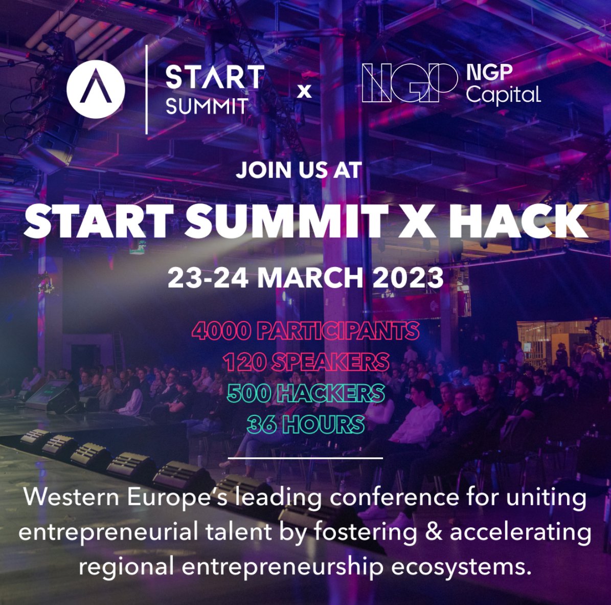 ngpcapital's tweet image. START Summit is back next week &amp;amp; we&apos;re excited to take part again this year 🚀

📍  St. Gallen, Switzerland
📅  23-24 MARCH 2023
🔗 lnkd.in/d-E-2pQ

If you&apos;re attending, reach out to @ottiaine from our team who&apos;ll be there 👋

#STARTGlobal #StartupConference