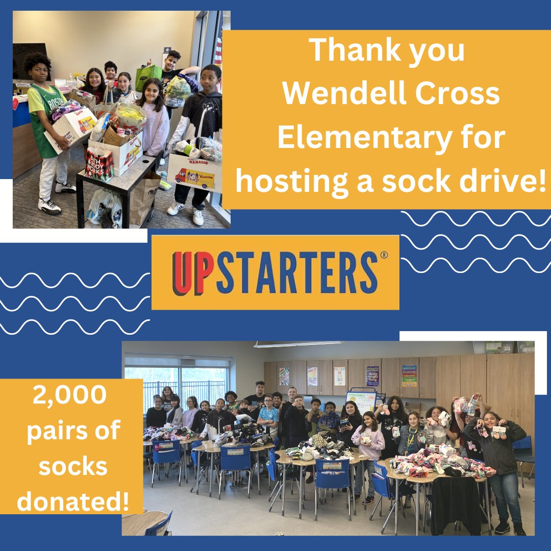 UnitedWayofGW's tweet photo. Thank you Wendell Cross Elementary @WaterburySchool - Wendell Cross students and faculty collected 2,000 pairs of socks for their dress down day this month. The socks were then donated to @svdpmission shelter!
#upstarters #haveadirecteffect #uwgw https://t.co/NPRmey4URy