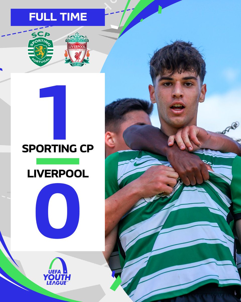 We have our first #UYL semi-finalist 🤩

@Sporting_CP are through to Nyon after beating <a href="/LFC/">Liverpool FC</a>!

Well played, lads!