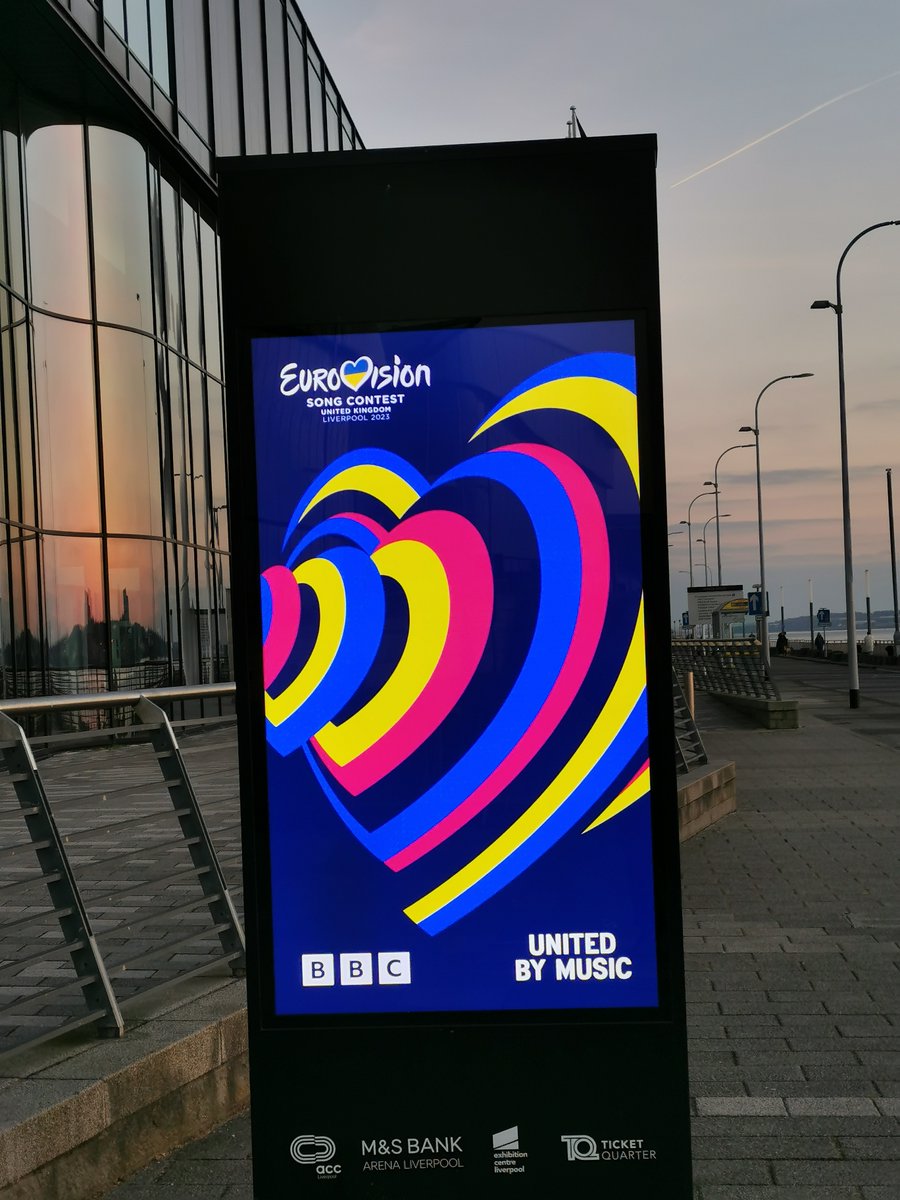 In Liverpool a couple of weeks ago and it was already gearing up for Eurovision. Exciting to see the stadium ....