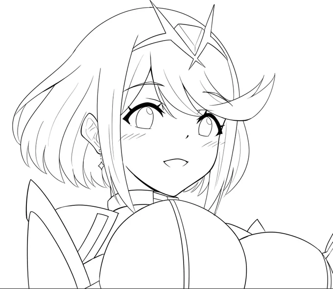 お顔かわいく描けたら気がしなくもなくもなくも…🤔 