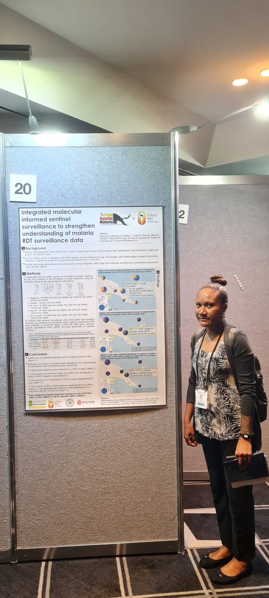 STRIVE (@strivepng) on Twitter photo Pauline Mukura's (#PNG National Malaria Control Program Surveillance Officer) fabulous poster on Integrated molecular informed sentinel surveillance to strengthen the understanding of PNG's Malaria RDT surveillance data at #POC23 #PNGNDoH <a href="/pngimr/">PNG Institute of Medical Research</a> <a href="/BurnetInstitute/">Burnet Institute</a> <a href="/CentreHealthSec/">Indo-Pacific Centre for Health Security</a> Pauline Mukura's (#PNG National Malaria Control Program Surveillance Officer) fabulous poster on Integrated molecular informed sentinel surveillance to strengthen the understanding of PNG's Malaria RDT surveillance data at #POC23 #PNGNDoH <a href="/pngimr/">PNG Institute of Medical Research</a> <a href="/BurnetInstitute/">Burnet Institute</a> <a href="/CentreHealthSec/">Indo-Pacific Centre for Health Security</a>