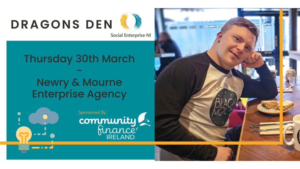 socentni's tweet photo. New or existing Social Enterprise? 💡Business idea to Pitch to our panel of "Dragons" @ComFinanceIrl ,@NMEA_WIN_NEWRY & Oriel Developments? Pot total £2000. Like previous winners such as @TAMHI2011, @SharedThreads, @olivelaneni or #AnyTimeOfTheMonth
Info➡️https://t.co/Y00mGcR1BB https://t.co/1zVR5ZhAnD
