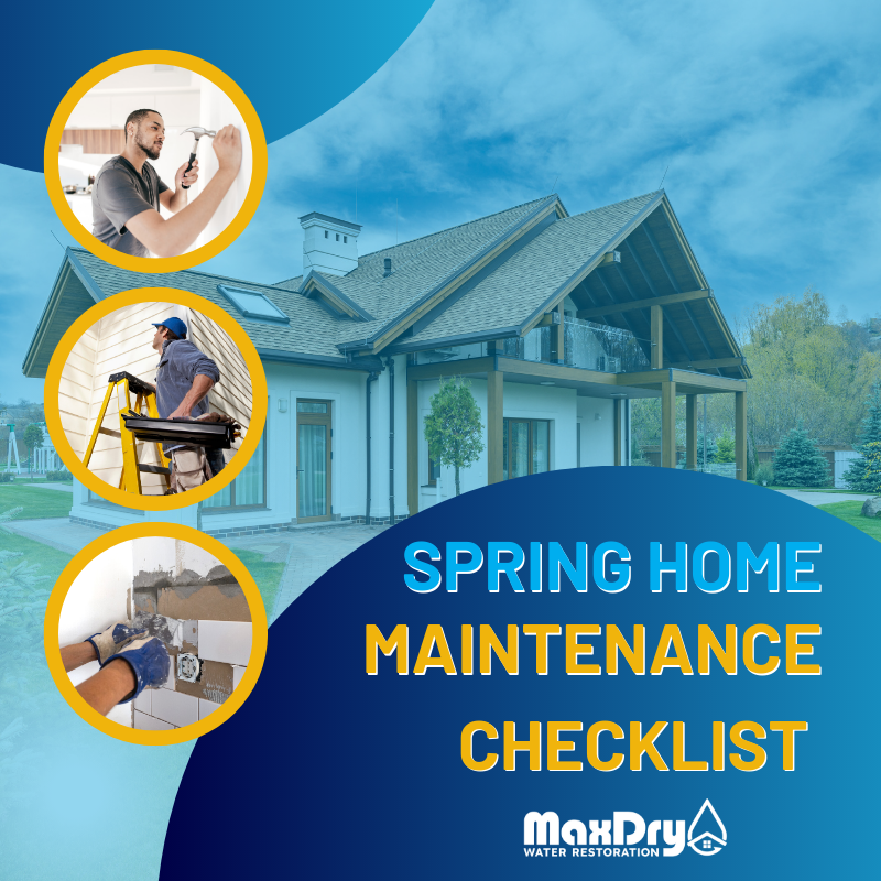 MaxDry_atl's tweet photo. Get your home ready for #spring!

🏠 Inspect your roof for damage
🍂 Clean debris from gutters
💧 Test outside faucets for leaks
🌫️ Tune up your AC system
🪟 Inspect windows and doors
🪵 Repair and reseal wood items

#homemaintenance #plumbing #hvac #maxdry #waterrestoration https://t.co/9bOAlxjtgB