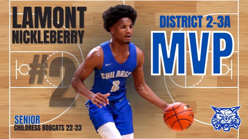 Bobcat Basketball All-District Honors! 
🏀2-3A MVP Lamont Nickleberry🏀