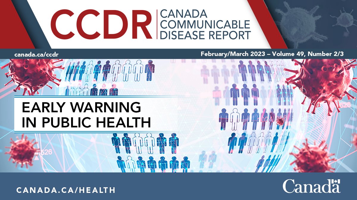 GovCanHealth's tweet photo. This month’s Canada Communicable Disease Report focuses on surveillance methods such as
• wastewater
• self-reporting
• active ticks

Learn more: https://t.co/TyLJ3efjuQ

#CCDReport https://t.co/cKctvyVZ0e