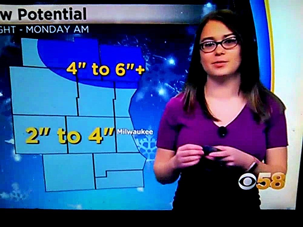 AnnaTorres033's tweet photo. The Milwaukee's Weather Finest Ladies Sam &amp; Pregnant Stephanie From Early This Week With Nice Color Dresses! It's My 1st Pics For Both Ladies &amp; Looking Very Nice For Both! @SamKuffelWx 🟣🟣 @s_barichello 🟣🟣 https://t.co/Lw4Xp0h3vb