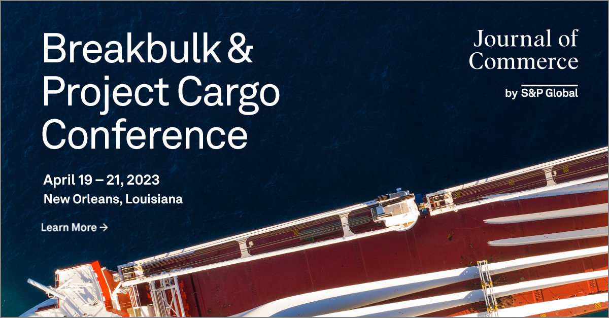 JOC_Events's tweet photo. Are you joining the Journal of Commerce for #Breakbulk23 in April? Breakbulk23 attracts the most specialized project and breakbulk cargo audience in this industry. Register today: https://t.co/Ifg03pNqbc https://t.co/Lm8sieq7O4