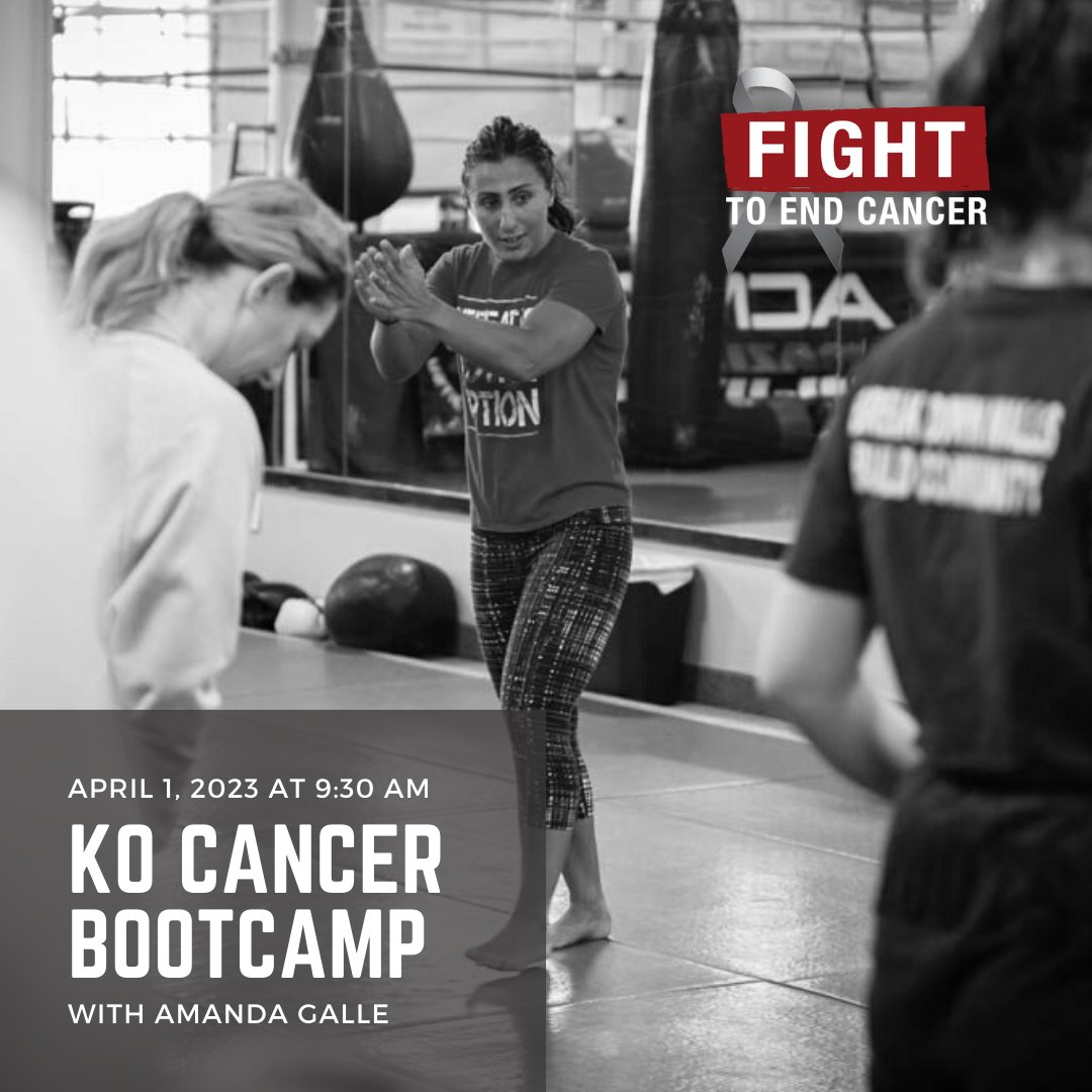 FightEndCancer's tweet photo. Join Amanda Galle's KO Cancer Bootcamp with Fighters from #FTEC2023 ! Proceeds goes towards @thePMCF Learn More: https://t.co/wrhseACjmg
Join #FTEC2023 #TeamFTEC Donate. Initiate. Participate.
#endcancer #cancersucks #yougotthis #bootcamp #kocancer https://t.co/2PDAU0FqXJ