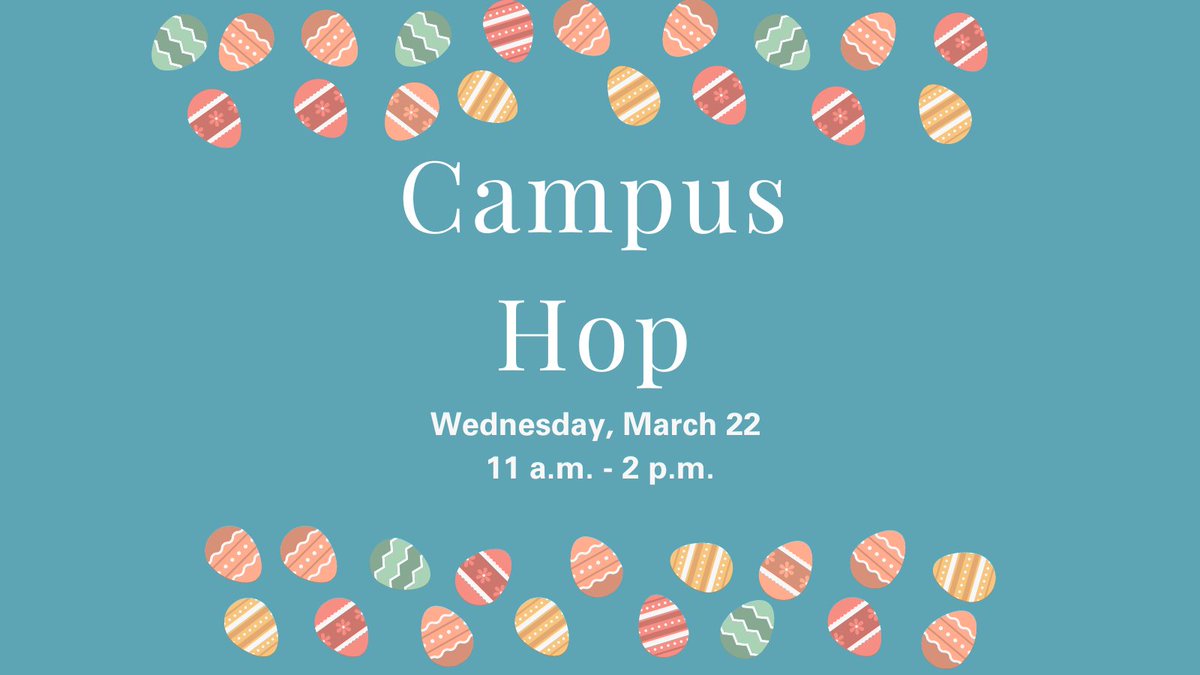 Spring into resources across campus to help you grow. Stop into Student Life for a map and hop to various departments across campus for resources and goodies.