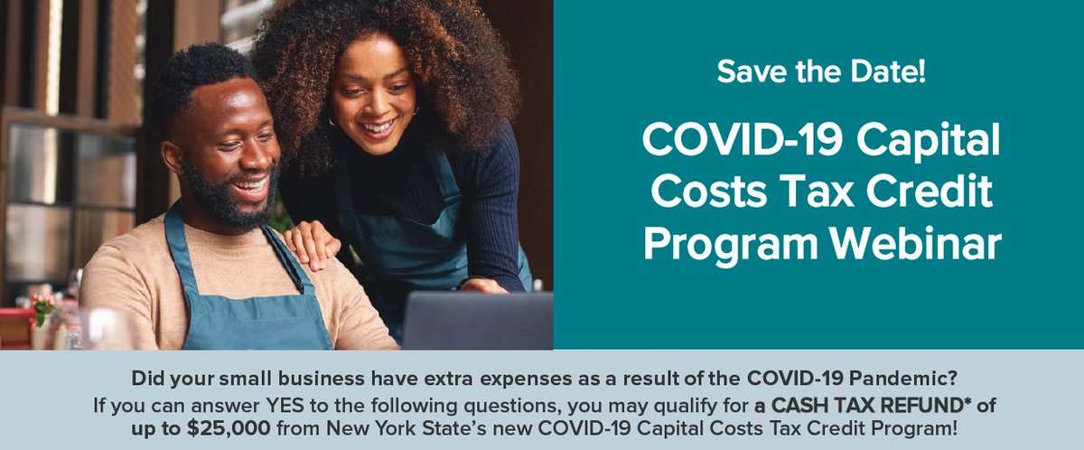 BOC_WBC's tweet photo. One more day until our COVID-19 Capital Cost Tax Credit Webinar! If your business suffered from additional expenses due to the COVID-19 pandemic, RSVP now to learn how your business can qualify for up to $25,000 in tax credit dollars. 

RSVP: https://t.co/0pg0SszYUH https://t.co/STSfpotMtP
