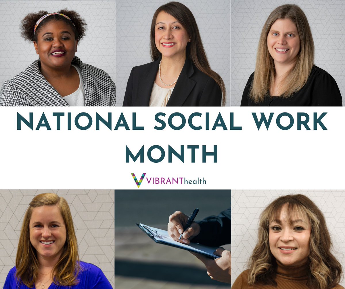 In honor of #NationalSocialWorkMonth, we are proud to celebrate all of our social workers at Vibrant Health. Our Behavioral Health team works to support patients – including some of the most vulnerable in our community. Thank you for all that you do!