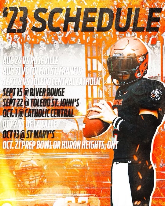 The Brother Rice football schedule is set! Can't be a jellyfish in 2023!