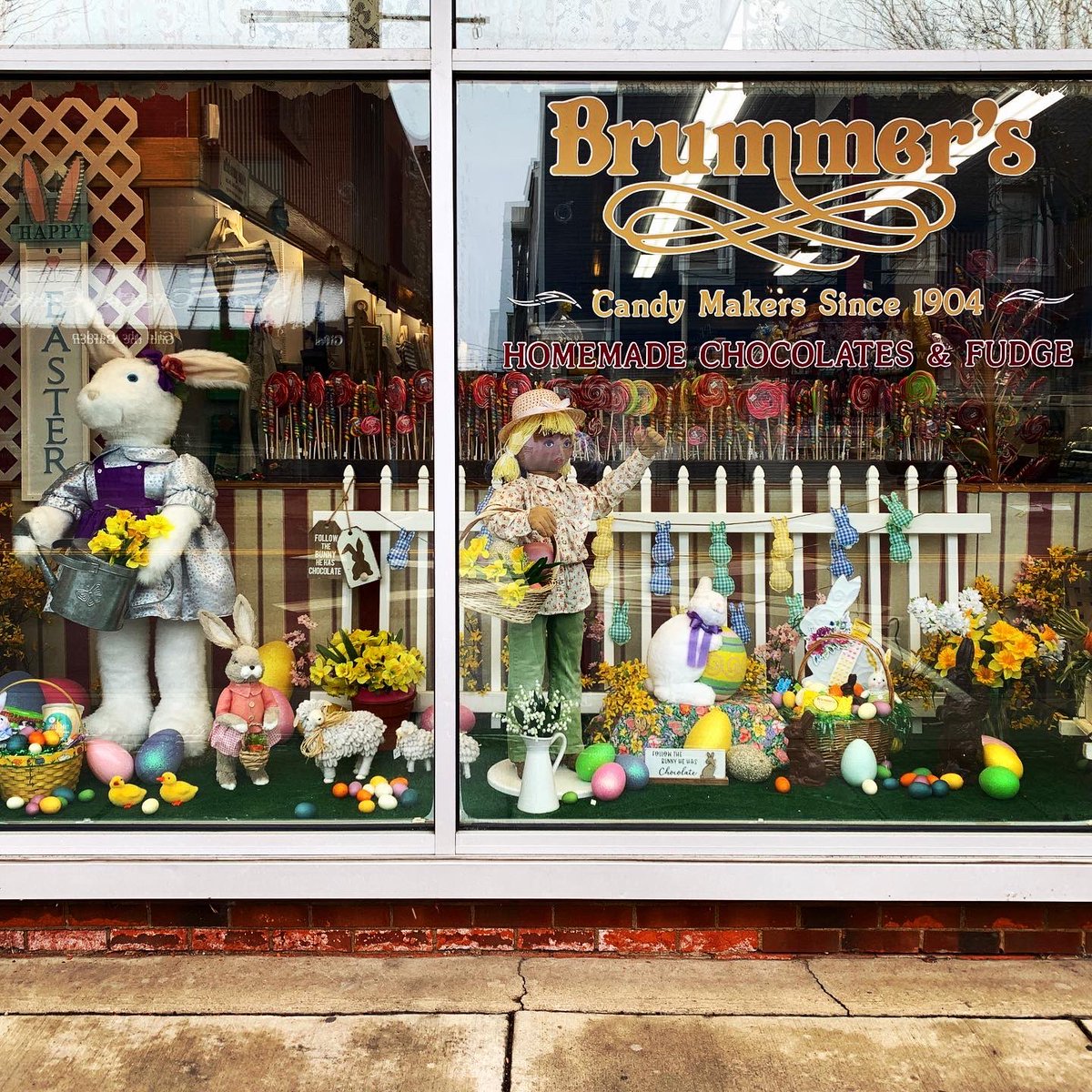 BrummersChoc's tweet photo. Make sure to come check out our window display! How many Easter eggs can you find? 🥚 🐣 🥚 https://t.co/tBh444ovJV