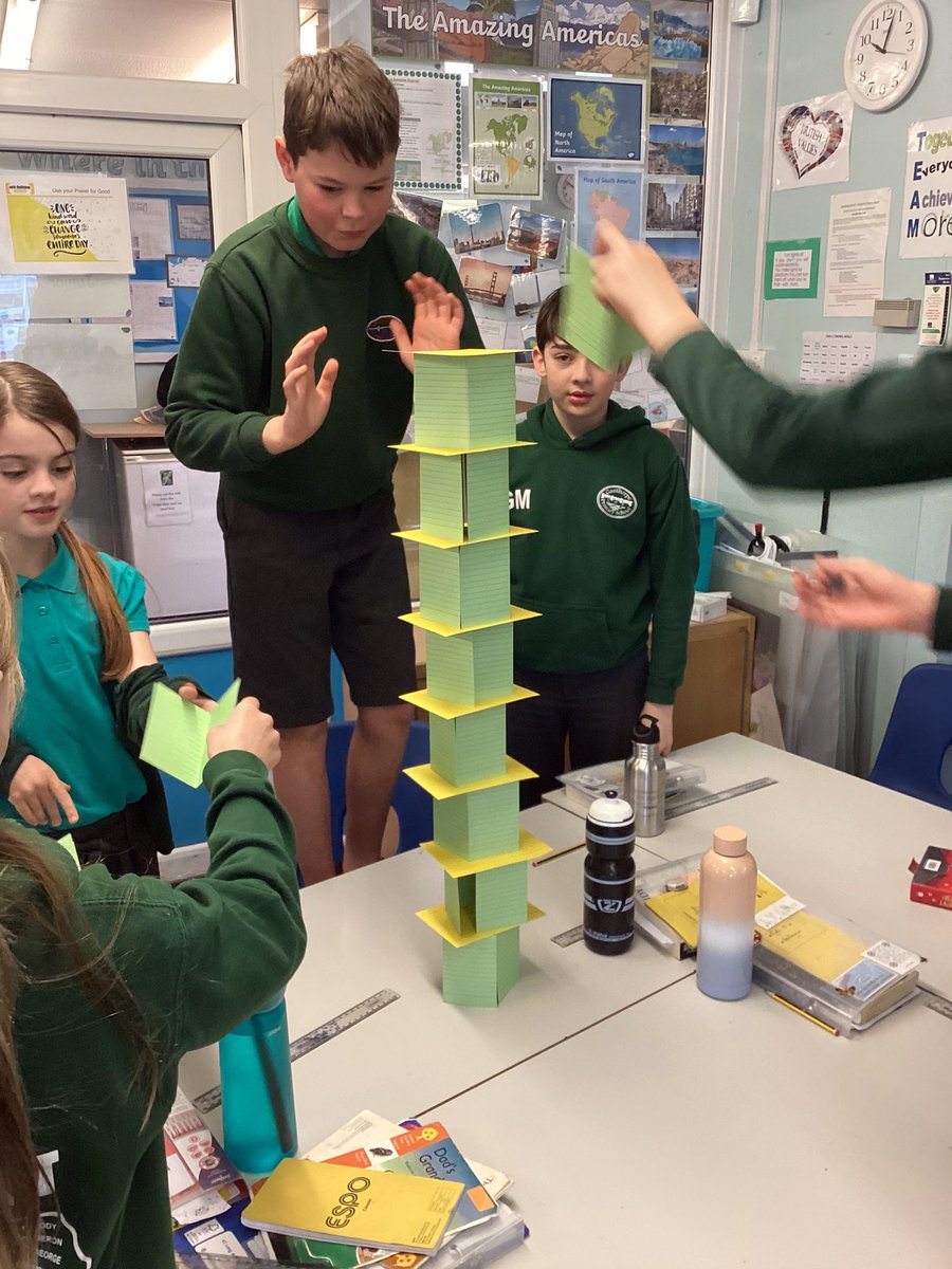 Junior 2 created some super tall towers in the <a href="/Aspire_MAT/">Aspire Multi Academy Trust</a> challenge for #BritishScienceWeek