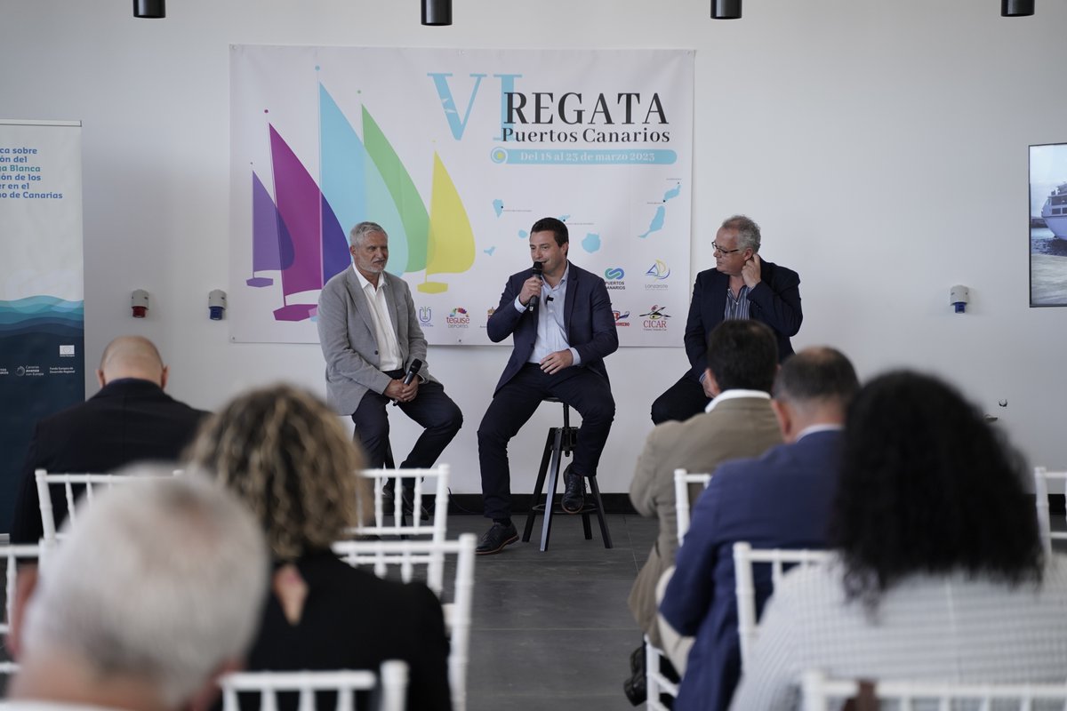 👉 Hoy se ha presentado la VI Regata Puertos Canarios en en la nueva estación ecosostenible del puerto de Playa Blanca. 

🌐 Más información: puertoscanarios.es/playa-blanca-a…

#FondosFEDER #PlayaBlanca #VIRegataPuertosCanarios