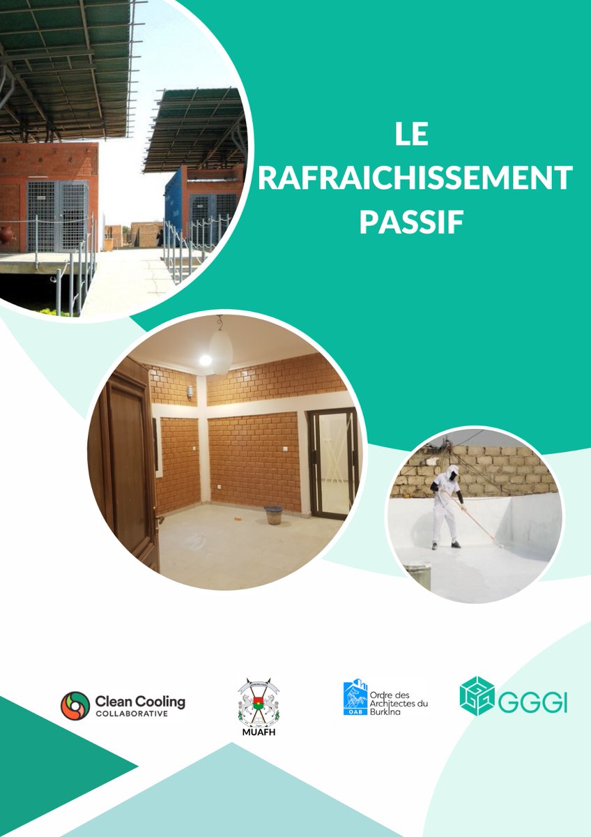 GggiBurkinafaso's tweet photo. Un guide de 10 solutions sur le rafraichissement passif dans le bâtiment est disponible en visitant le stand @gggi_hq à la #SemaineArchitecte 2023 du #BurkinaFaso #CleanCoolingCollaborative projet d’Efficacité Énergétique & de Rafraîchissement des Logements Sociaux. @LJalasjoki https://t.co/ahtyePJRMR