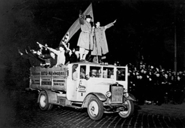 After SS soldiers enter the city of Vienna, Austria, (first picture, 12 ...