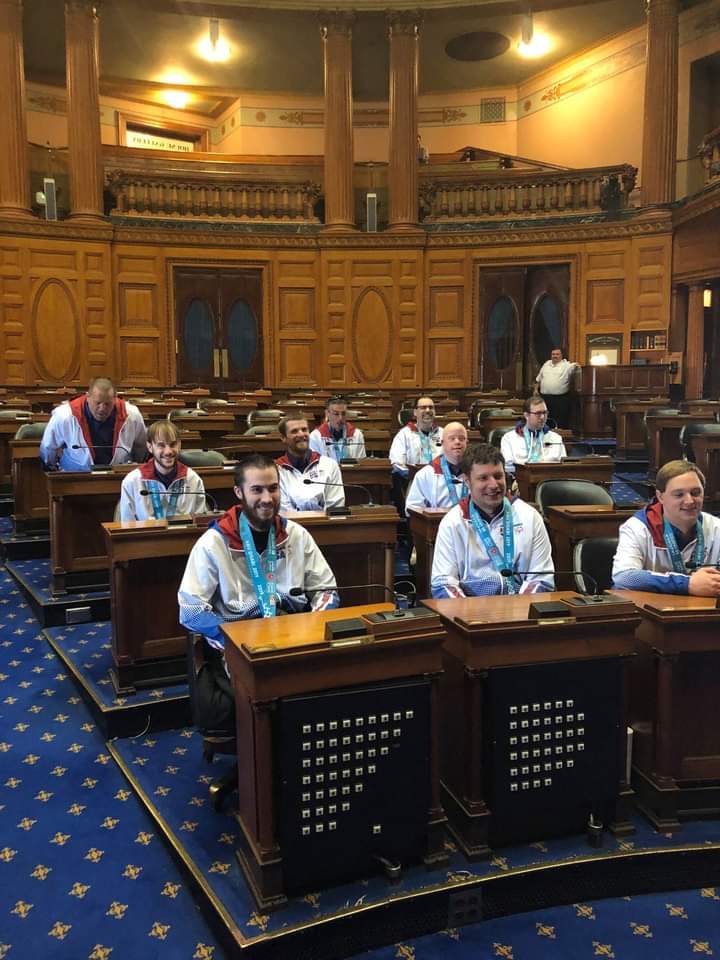 2019 Special Olympics Massachusetts USA Basketball team silver medalist got Honored at the State House  #specialolympicsma #SpOlympicsMA