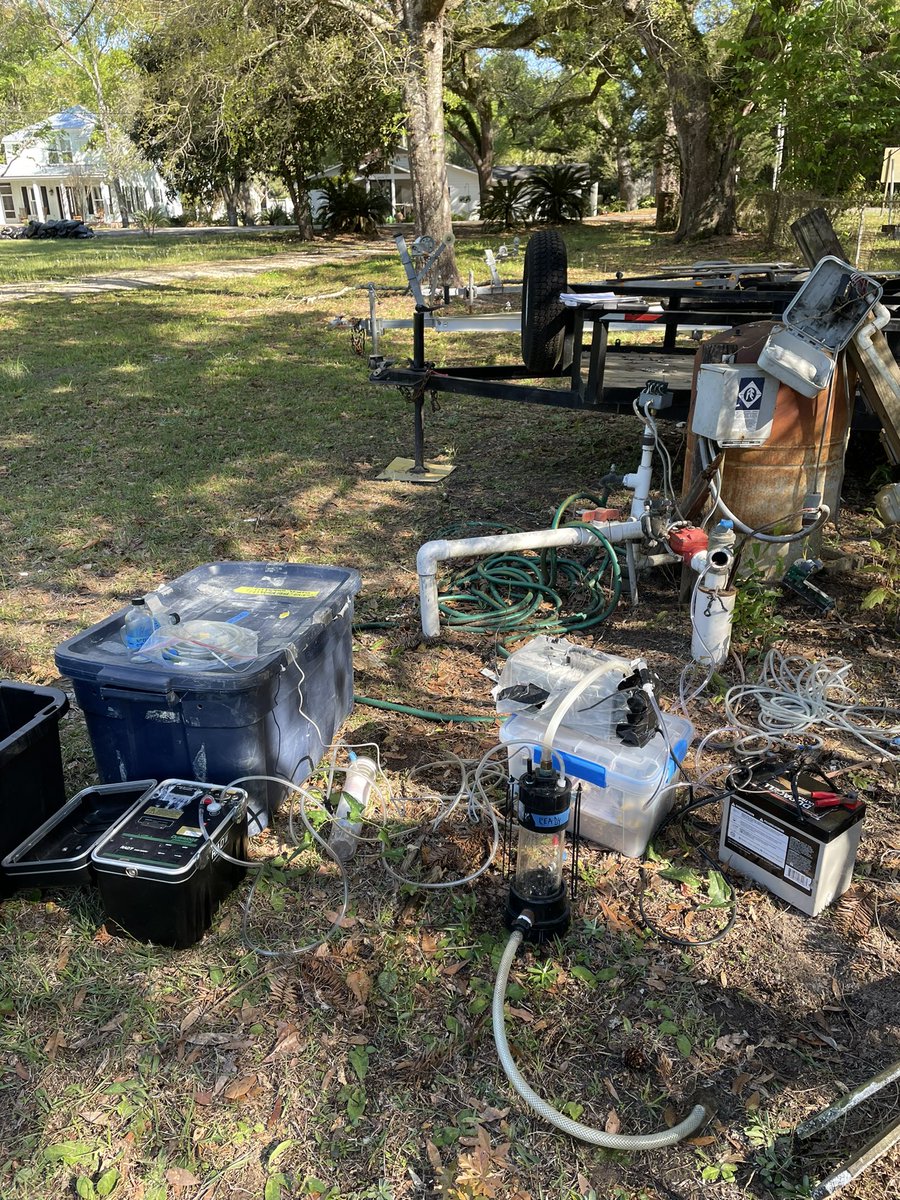 Beautiful day for sampling radon #magnoliasprings