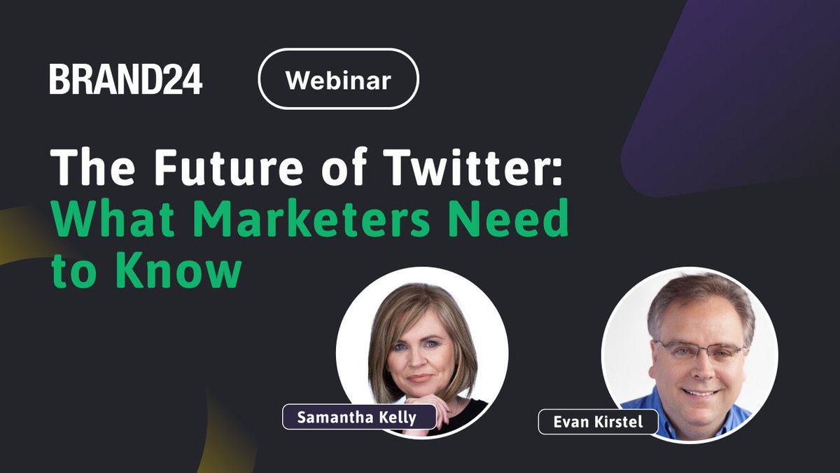 brand24's tweet photo. ๐ข Attention #Twitter enthusiasts!
Missed our #webinar on the #futureofTwitter? ๐ฎ Don't worry, we've got you covered! ๐
Check out the recording on our YouTube channel featuring Twitter experts @Tweetinggoddess and @EvanKirstel.
๐ฌ https://t.co/ZzSM09Gs2Q https://t.co/prxLqjC5uf