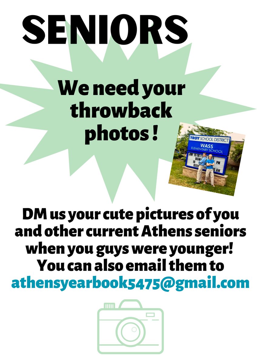 Seniors, we need your THROWBACKS :D