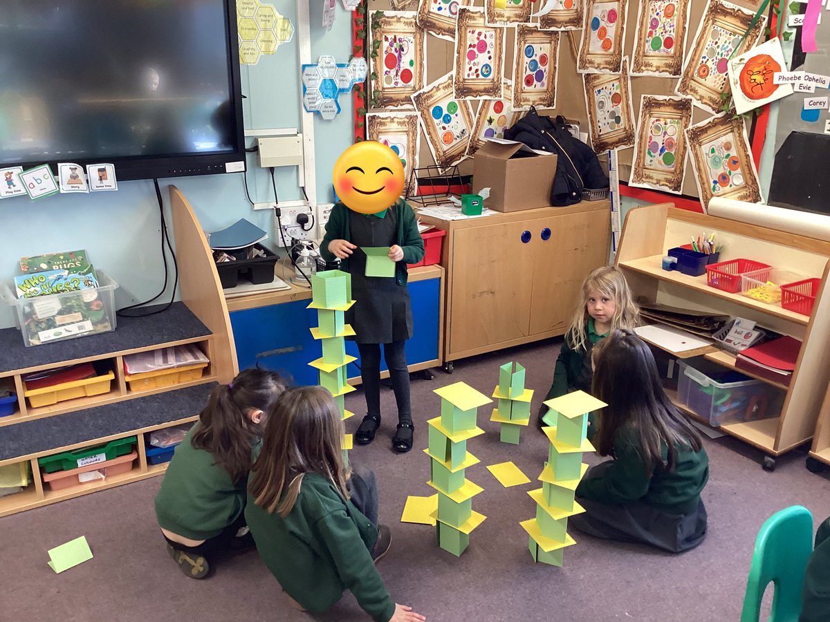 GunthorpeCofEPS's tweet photo. Our youngest Infant 1 children rose to the tower building challenge building towers out of all sorts of materials but including card index cards. Huge well done as part of the @Aspire_MAT #BritishScienceWeek https://t.co/XobNX3NX4m