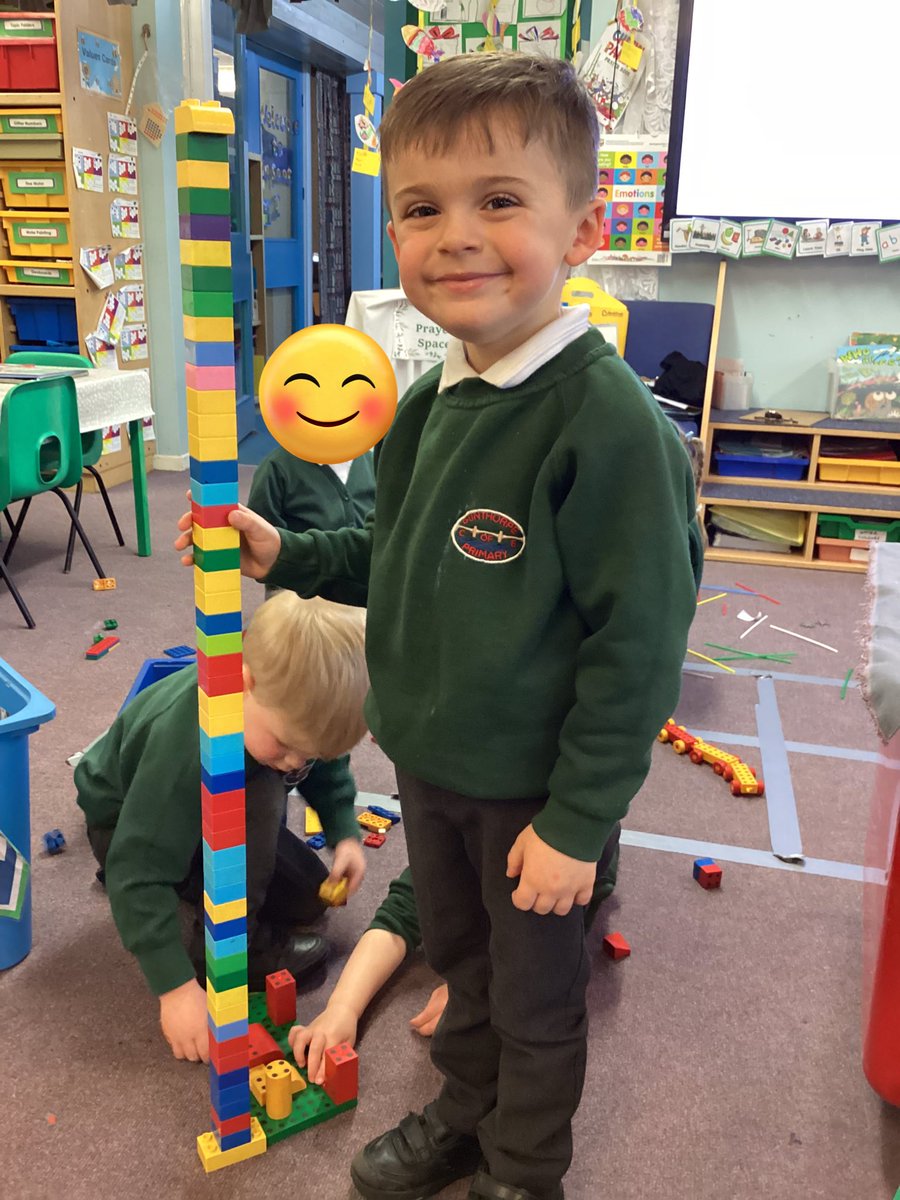 Our youngest Infant 1 children rose to the tower building challenge building towers out of all sorts of materials but including card index cards. Huge well done as part of the <a href="/Aspire_MAT/">Aspire Multi Academy Trust</a> #BritishScienceWeek