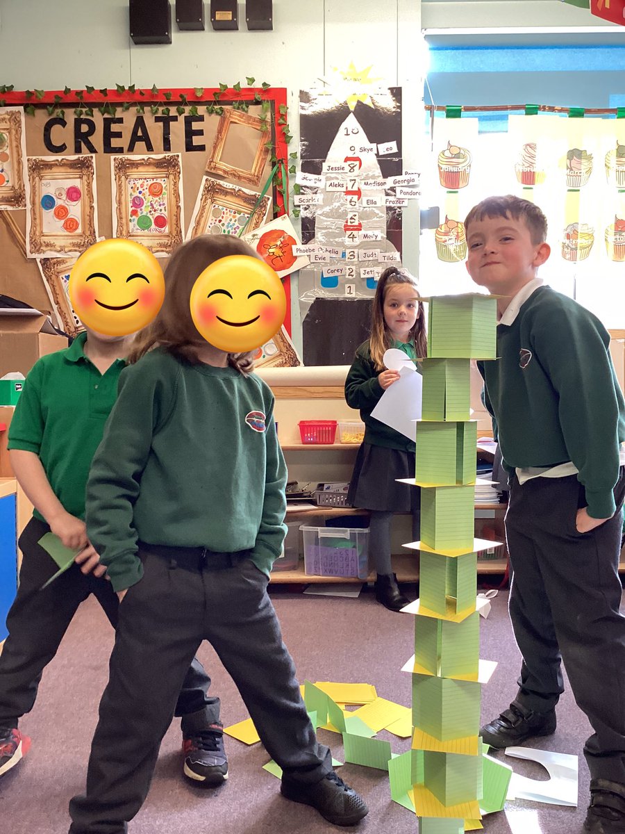 GunthorpeCofEPS's tweet photo. Our youngest Infant 1 children rose to the tower building challenge building towers out of all sorts of materials but including card index cards. Huge well done as part of the @Aspire_MAT #BritishScienceWeek https://t.co/XobNX3NX4m