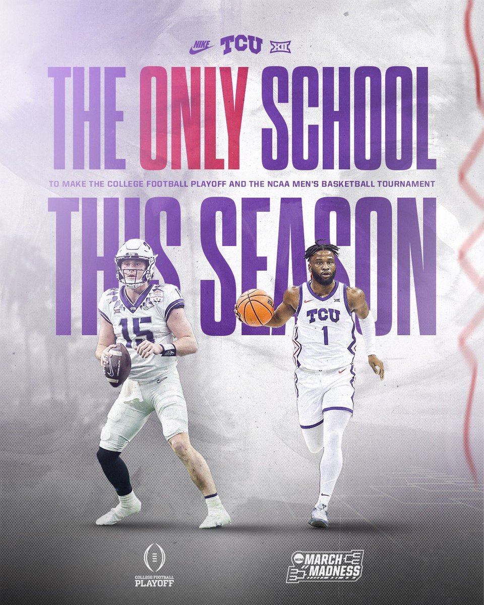 TCU_Athletics's tweet photo. In a league of our own 😎 

#GoFrogs https://t.co/BHkoCCnWYw