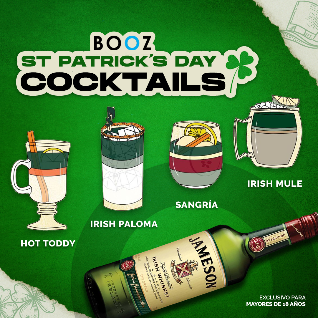 BoozCl's tweet photo. ¿Cuál de estos cócteles has probado? #StPatricksDay https://t.co/uMVMw3R07z