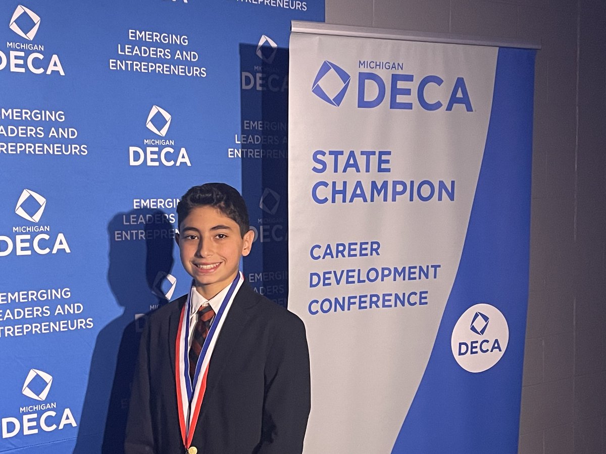 Congratulations to freshman Ashton Kallabat, a Michigan DECA State Finalist! Ashton’s event was "Principles of Marketing” at the competition held in Detroit over the weekend. Impressive! 

#BRwarriorpride  #wearebrotherrice