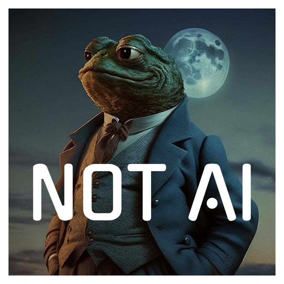 pepaizz's tweet photo. 🔥JOIN THE REVOLT🔥
#NOTAI ONE MEME TO MOCK EM ALL!

🐸 Because AI is yet to beat the MEME space
🐸 Contract renounced
🐸 Liquidity LOCKED
🐸 Tax 5/5

CA: 0x66935a2021989D2eA583F8CBA4289e40cf1cE033

🐸 https://t.co/P45SGy5hcr
🐸 https://t.co/ESxuooQx4D
🐸 https://t.co/gy7JIhC049 https://t.co/EWVlbfunm8