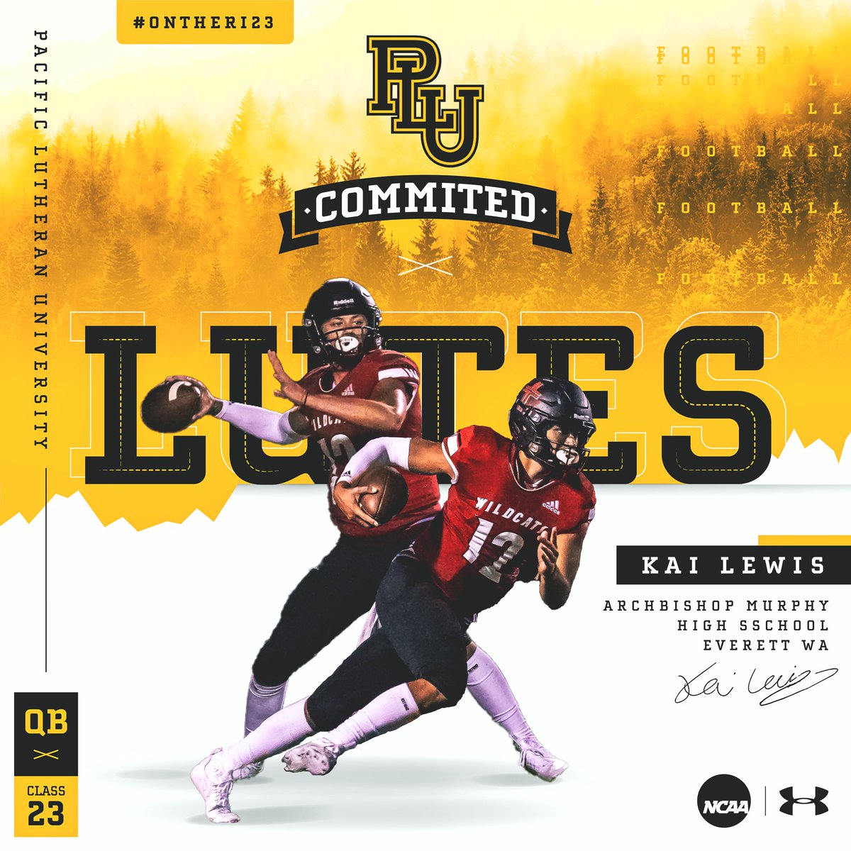 KaiLewis_12's tweet photo. Grateful that the recruiting process took me to NY, CT, CO, SoCal and back home. Thank you to all programs that showed interest there and everywhere else, but I'm suiting up for @PLUFootball next fall. TY @BrantMcAdams x @SpencerCrace x @misseybryce 
@CoachJordanSC @CoachJansen_ https://t.co/UAnHzQx2bQ