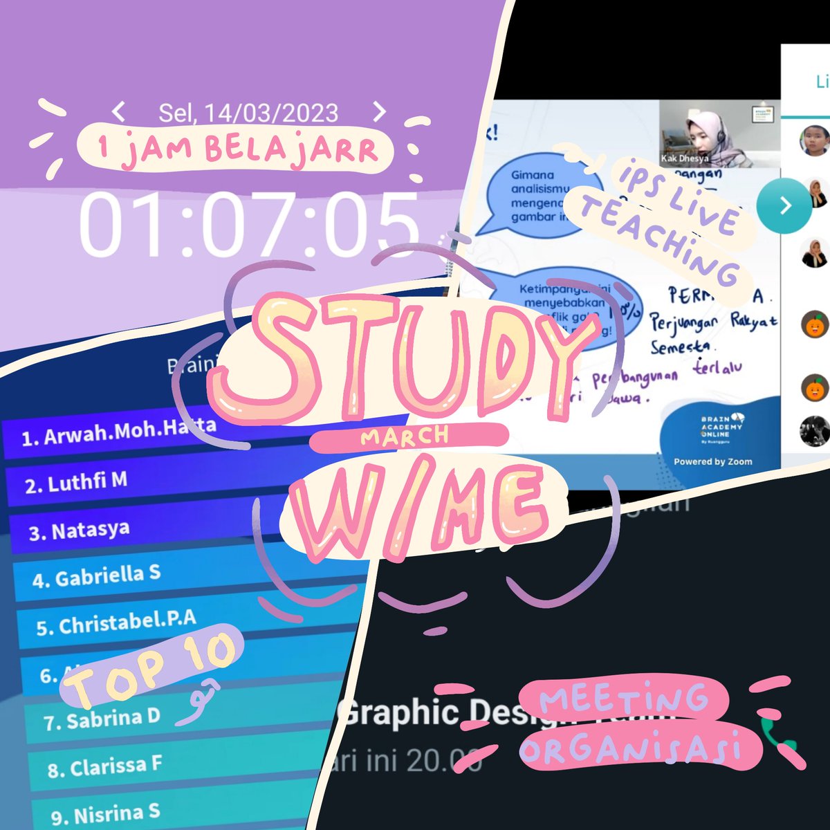 sabinverse's tweet photo. 🐳 Study Progress [ 14/3/2023 ]

Today i'm study social science at ruangguru, and i got top 10!! Then i'm meeting with partner at organization. Kalau kalian #BelajarApaHariIni ? rest well guys💓

#studytwt #ambistwt #AMBISVERSE #studyspo #saslog https://t.co/kRWbZGhphq
