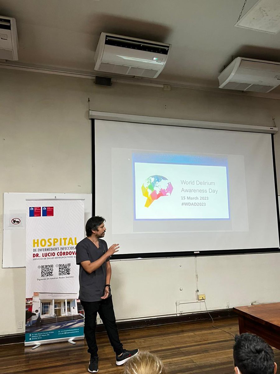 matiascarreno's tweet photo. Mañana es el día internacional del #delirium y para prepararnos, @pblmza , representando al equipo de @EnlaceHBLT , expone en la reunión clínica del Hospital Lucio Córdova. #WDAD2023 @hblt_rsocial https://t.co/Liwv6KYTVk