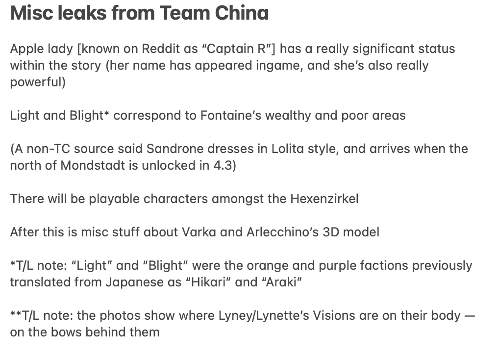 Clorinde_Mains's tweet photo. YO GOOD MORNING #fontainetwt We have LEAKS!! #captainr #captainrosaille IS A VERY IMPORTANT PART OF THE STORY! #fontaine https://t.co/82WGdmqBNd