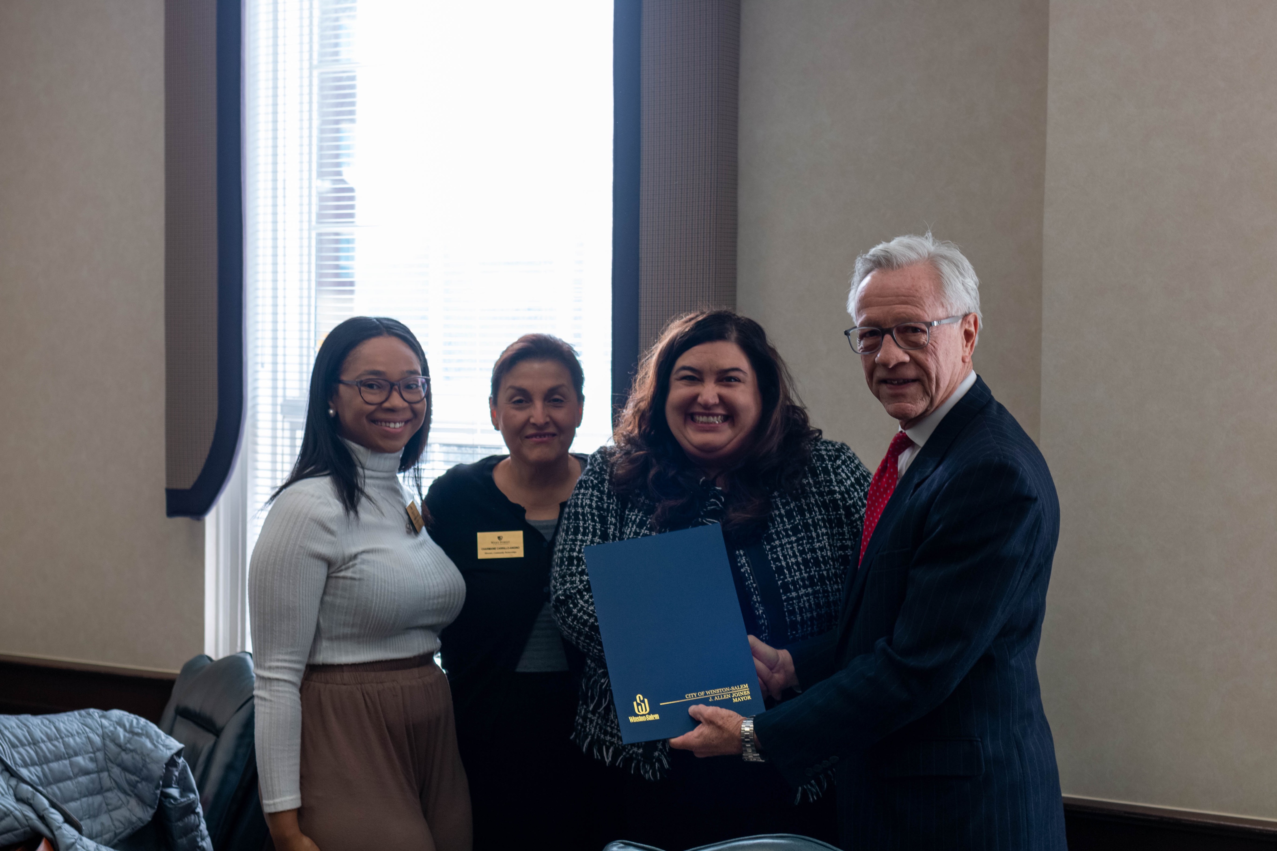 City of WinstonSalem, NC on Twitter "This morning, Mayor Allen Joines