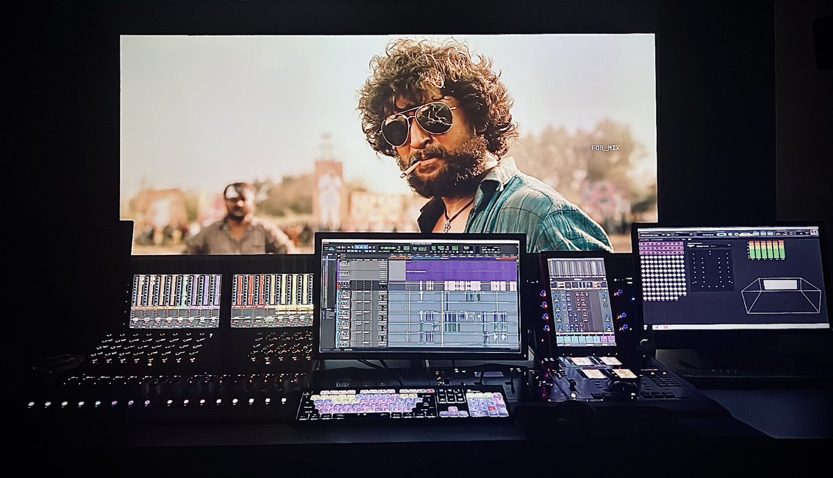 #Dasara🔊 #SoundMix #SoundDesign #Audiography 
Mixmode 🎛️ with @NameisNani @odela_srikanth @Music_Santhosh @SLVCinemasOffl #DasaraOnMarch30th