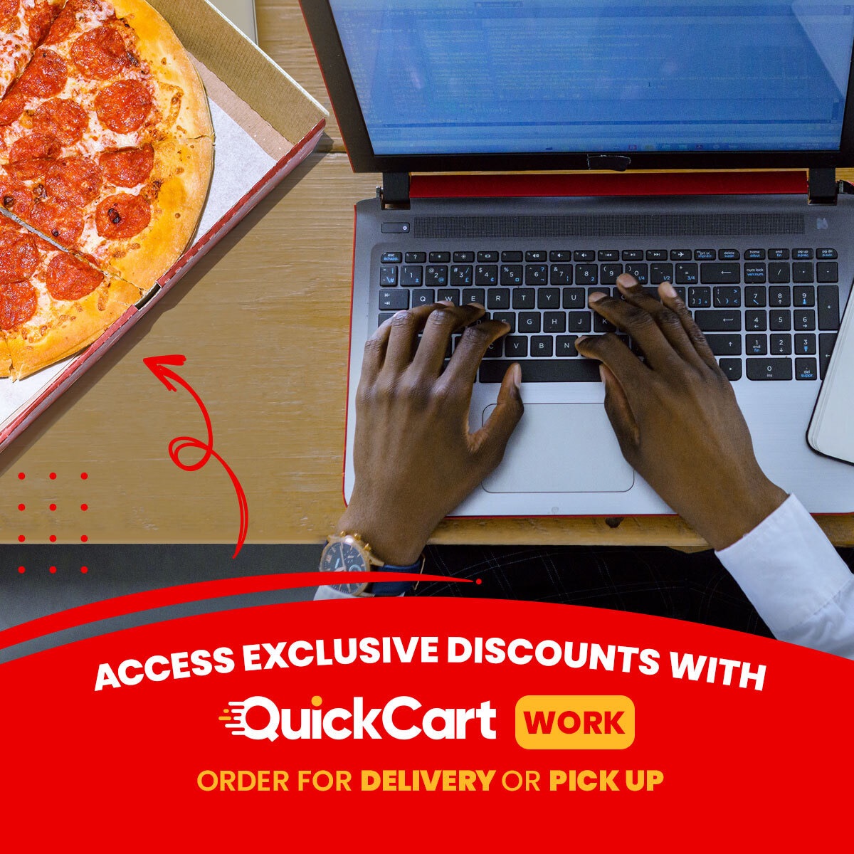 Show your team you care by giving them access to their favorite lunch spots and discounts, all at their fingertips! 

Visit quickcartforwork.com for more information. 

#quickcarttt #fooddelivery #fooddeliverytt