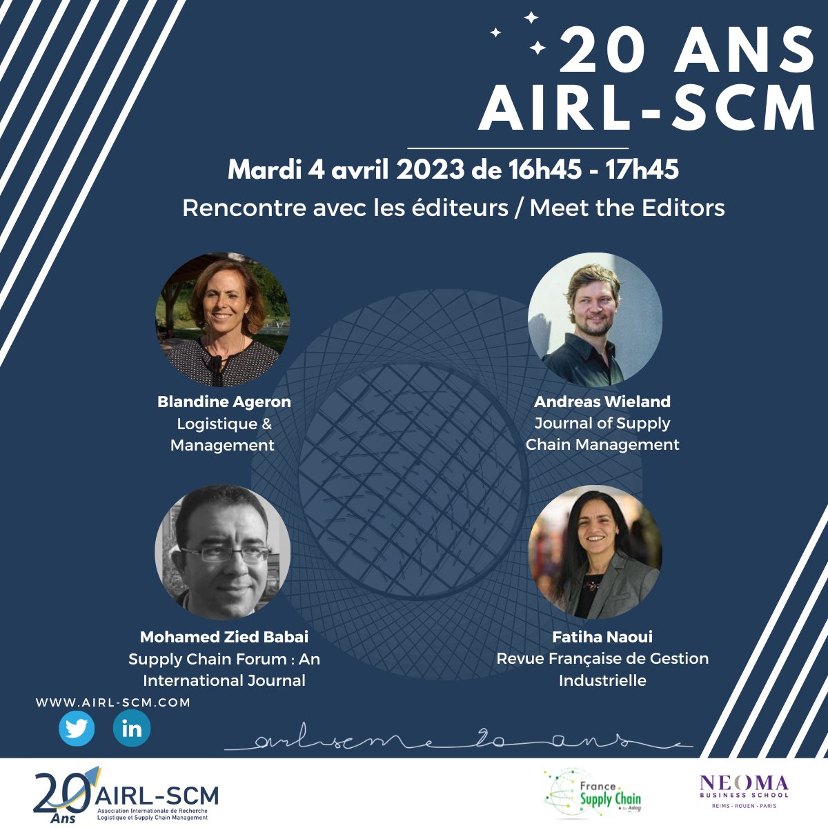 AIRL_SCM's tweet photo. Aujourd'hui, nous vous dévoilons la session Rencontre avec les #éditeurs/Meet the #Editors des #20ans de l'@AIRL_SCM 
Inscriptions gratuites toujours ouvertes sur https://t.co/1xwcqb5lNg https://t.co/9avsUcRdLN