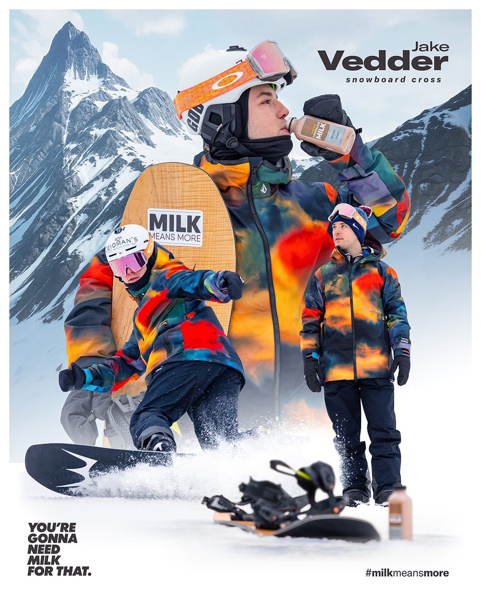 BrandflyStudios's tweet photo. The 2023 season is winding down and @jakevedder continues to work, grind and fuel his body with the 13 essential nutrients found in low-fat milk. Cheer him on this week in Switzerland!
#milkmeansmore #gonnaneedmilk #conquerwithmilk https://t.co/CjoND8vgOf
