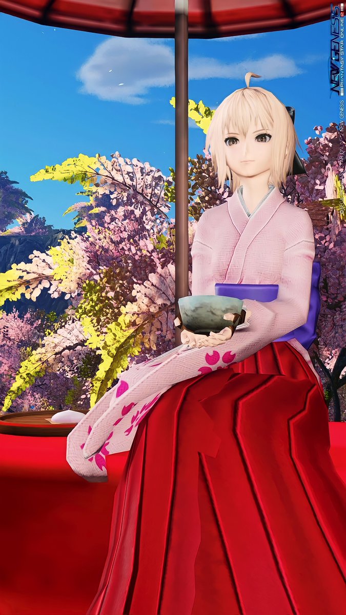 shikiship10's tweet photo. #PSO2NGS__SS 
 #メンテの日なのでSSを貼る
 #PSO2で聖杯戦争
 #シキのぷそライフ
春の訪れ🌸
桜と共に、
沖田さん大勝利〜✨ https://t.co/jiTr2Hsl5s